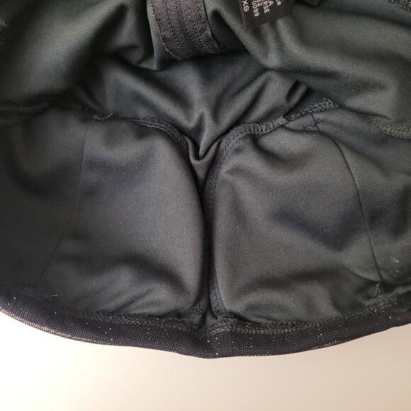 Y2K Ruched Gray/Black Sparkle Bodycon Mini Dress XS Radiante Couture Party Glam - Picture 5 of 8